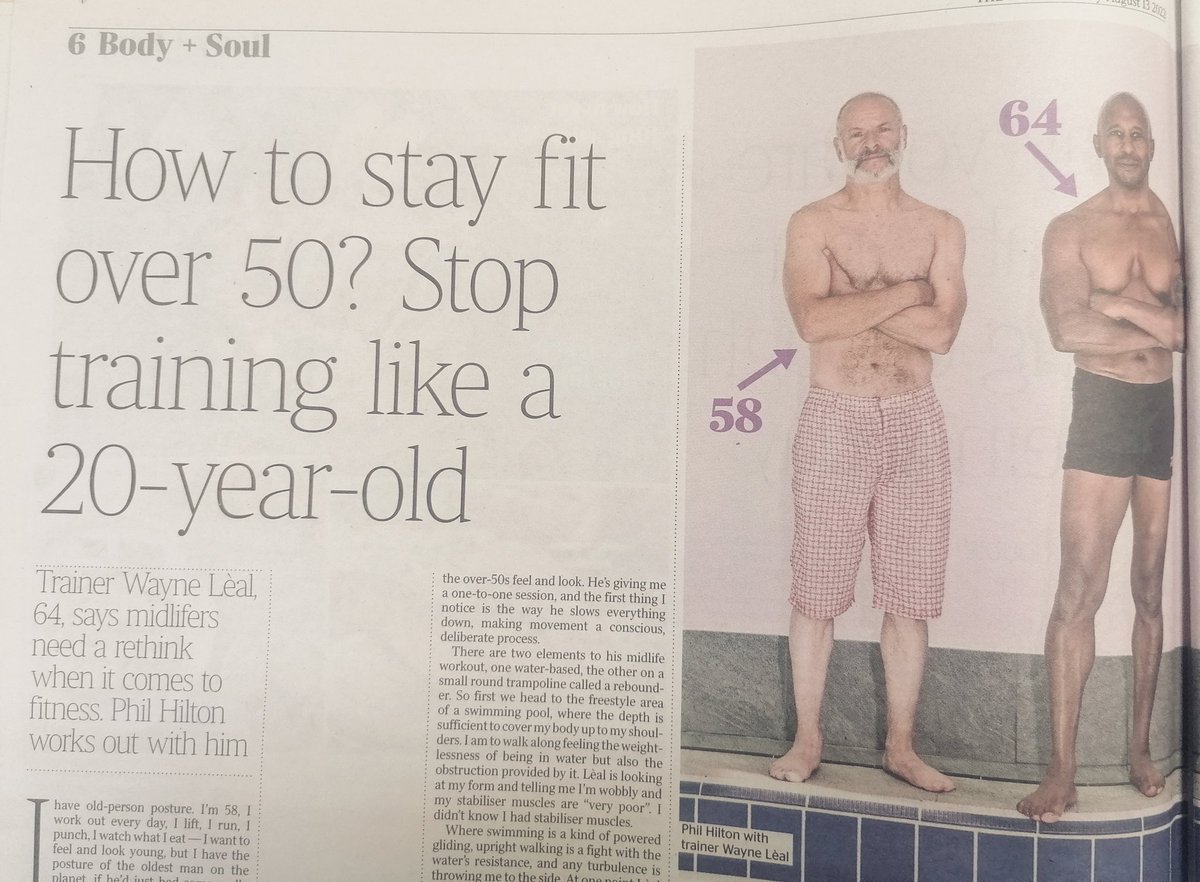 Phil_Hilton's tweet photo. Real pleasure to train with the brilliant @WayneLeal for @thetimes.  Have already changed my fitness habits - this one will stay with me. https://t.co/qaA5pXIIjz