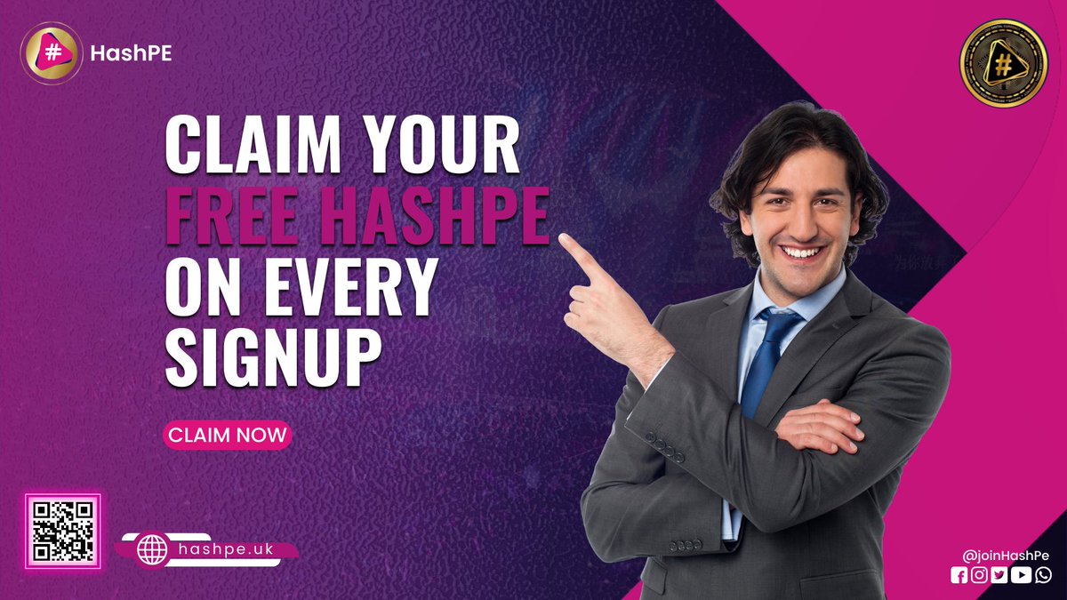 joinhashpe's tweet photo. CLAIM YOUR 
FREE Hashpe 
ON EVERY SIGNUP

GET STARTED
For more pieces information
Visit: https://t.co/sK6E7jVopE | https://t.co/lMPUnnleKd

#crypto #cryptocurrency #jackcasino #OTT #hashpefun #watchmovies #gamingcoin #hashpe #joinhashpe #hplay #PlayAndEarn #yieldfarming https://t.co/lCflCxQUuR