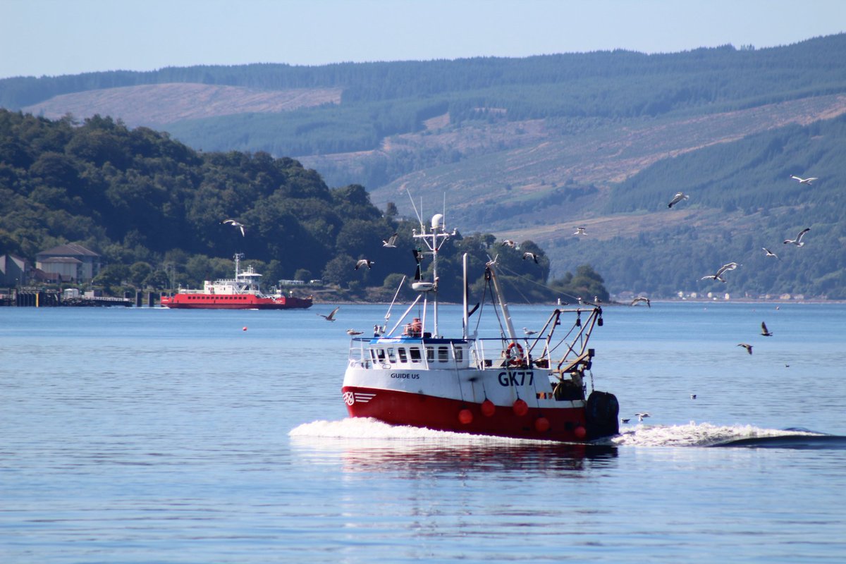 LearnerWcs's tweet image. Fishing boats on the Firth of Clyde #GuideUs #GuideMe #GuideThem #TayLee #Bute #Gourock