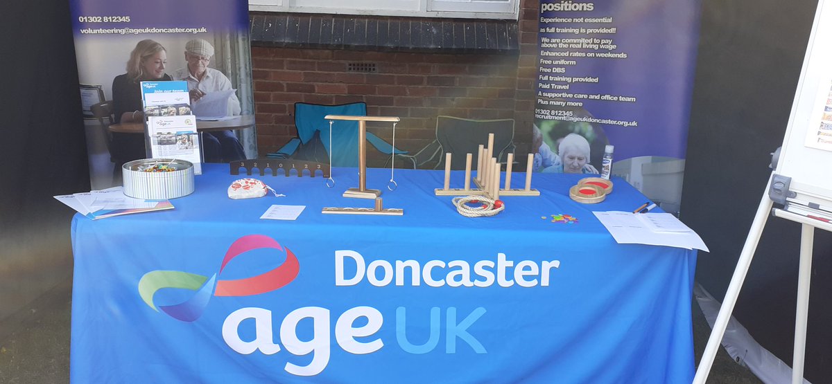 All ready and waiting. Come and say hello if you're.passing <a href="/AgeUKDon/">Age UK Doncaster</a>