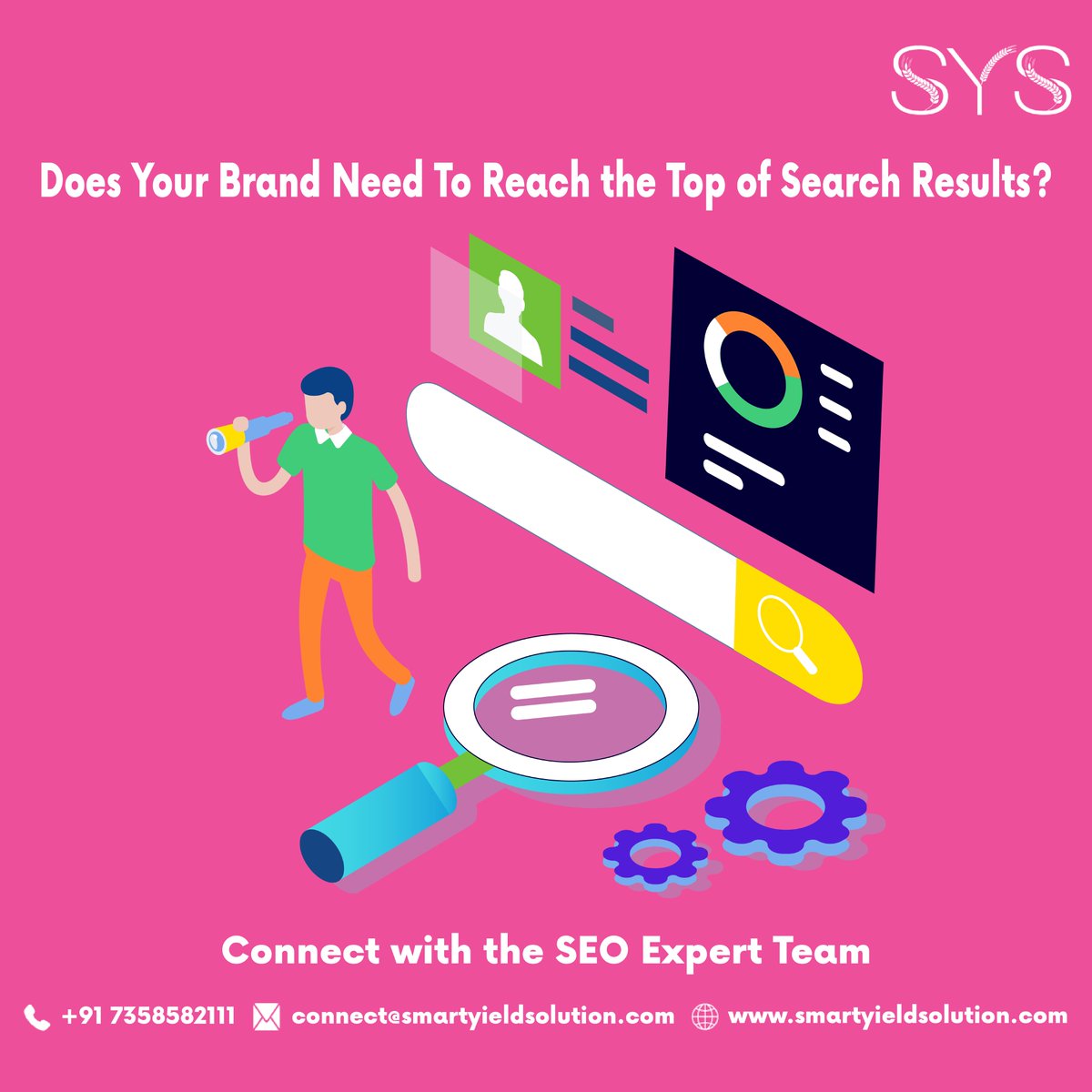 smart_yield's tweet photo. Does Your Brand Need To Reach the Top of Search Results?
Connect with the SEO Expert Team.
Contact: +91 7358582111
Email: connect@smartyieldsolution.com
Visit: https://t.co/2idlZ9zH9O
#SYS #smartyieldsolution #seo #mobileapp #webdevelopment #ecommerce #digitalmarketing #CustomApp https://t.co/4WGSrZD5OK