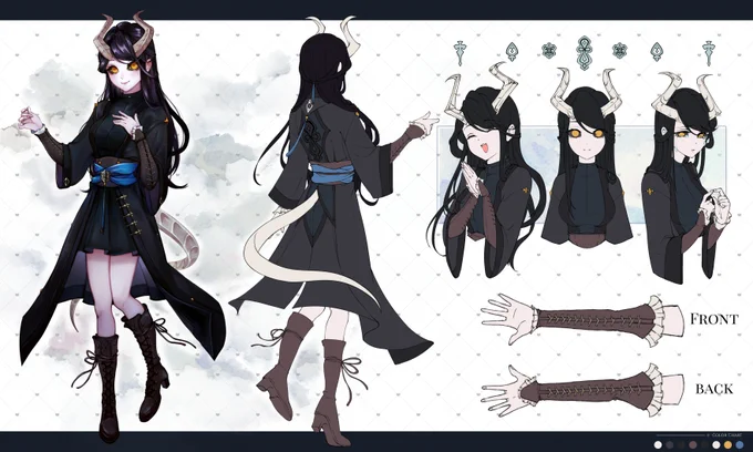 chara design commishh for @/Warden_Kat's DnD character!!! thank you for the request~  