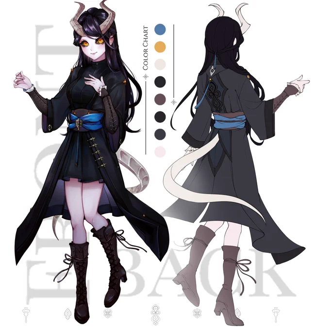 chara design commishh for @/Warden_Kat's DnD character!!! thank you for the request~  