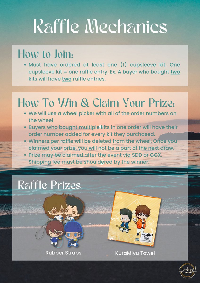 krmyphevents's tweet photo. We’ll also be having raffle draws! The lucky winners will have the chance to take home the prizes below (and more!)😉 https://t.co/t4DvlZpC0c
