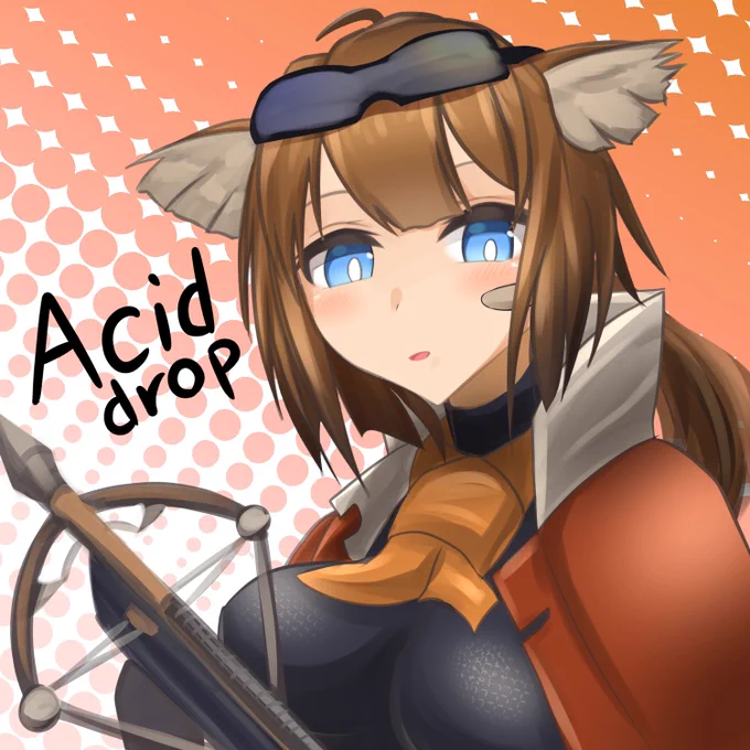 アシッドドロップ誕生日おめでとう!#アークナイツ版深夜の真剣お絵かき60分一本勝負#アークナイツ 