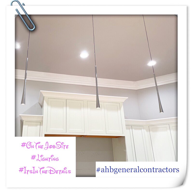 #OnTheJobSite #lightinginstallation #ItsInTheDetails #ahbgeneralcontractors