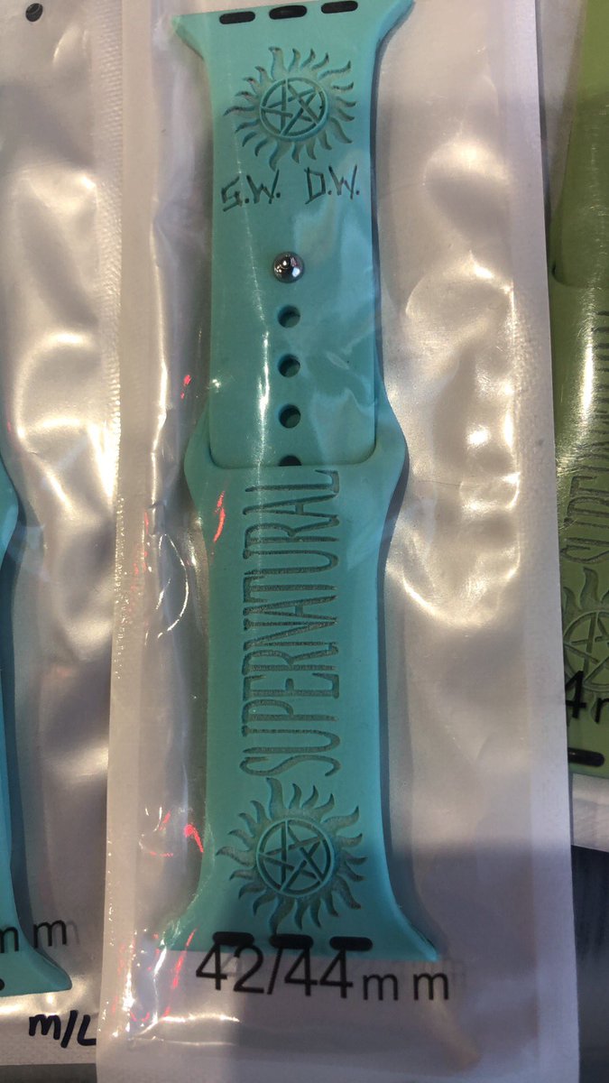 ATTENTION #SPNDC PEEPS!!! I only have 7 of these #SPN Apple watch bands left. They are going fast!! Come see me! I’m located w/ <a href="/AtomicBombshel1/">Andrea Hurtt-Author</a> &amp; the #EmotionalSupportPillows. Also see amazing duct tape art by Rianna Melton!