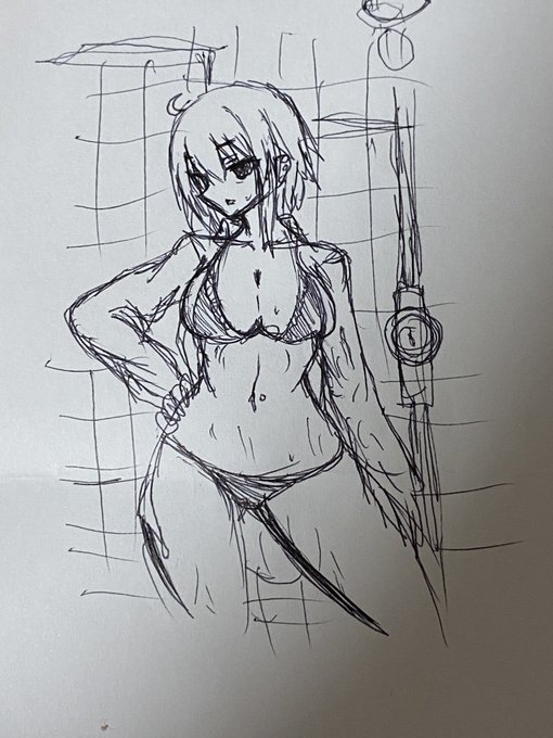 未羅ちゃんのラフ考えたよ 