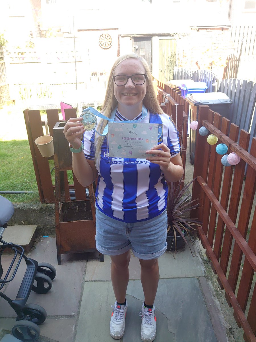 17 miles ran in the month of July! Not bad considering I only had Freddie 4 months ago! 🤘🏻🤘🏻🏃🏼‍♀️🏅 #thisgirlcan @raceatyourpace