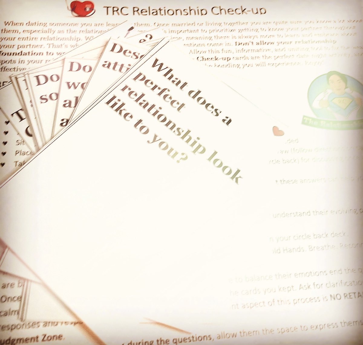 LoveCoachTee's tweet photo. TRC Relationship Check-Up Cards 
Only $1.99 to strengthen the weak spots in your relationship foundation.
https://t.co/ENG1Myxe0N

#marriage #love #couples #dating #datenight #PinkVenom #happiness 
#heatwave #CoupleGoals #mindset https://t.co/x0K2ioY1Qt