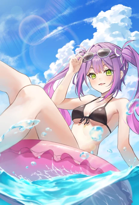 水着トワ様#TOWART #ホロライブサマー 