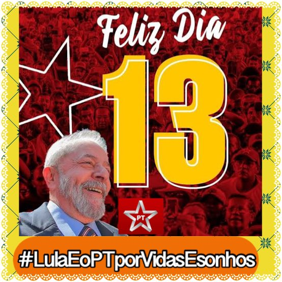 <a href="/AlexandrePT13CV/">Alexandre PT</a> @ValdiviaLiette <a href="/CleuzaTur/">@CleuzaTur</a> @borgescm <a href="/Baiantifascista/">Baiano Antifascista</a> <a href="/asarock8/">Solid Asarock8</a> <a href="/joaodomenech/">Joao Domenech</a> <a href="/CarlosM17244219/">Carlos Magno</a> <a href="/RobsonJB/">罗布森 Robson Belli, Petista e Lula sempre...</a> <a href="/MarcioRomanha/">Márcio Romanha</a> <a href="/RamosEneildes/">Nel 🇧🇷🚩🌵💜</a> <a href="/agdillmann/">Andrea Dill ☺🤜</a> <a href="/ArandaLula13/">Marcelo Aranda</a> <a href="/CarlosAG1510/">Carlos Alberto</a> @dacosta_jani <a href="/elainemmes/">E.l.a.i.n.e 🦑</a> <a href="/finc0/">FINCØ</a> <a href="/HolandinaS/">Holandina Lula BTS</a> <a href="/JOSECARLOS1951/">Jose Carlos</a> <a href="/Lora94353574/">Lora 🚩🇧🇷</a> <a href="/marconi21s/">Marcos Souza</a> <a href="/mirtslacerda/">Mirts Ribeiro Alves Lacerda</a> <a href="/paulocsrpedroso/">Paulo Cesar Pedroso</a> <a href="/Roberta15880777/">Advogada Roberta Rocha🎓👩‍⚖️</a> <a href="/SolangeFerrer/">Solange  🚩FreePalestine 🇧🇷 🇵🇸</a> <a href="/veritabr/">Vera Pasq</a> Bora subir Lula PT nos Trends
#LulaEoPTporVidasEsonhos 
<a href="/AmarildoFranco1/">Amarildo Franco 🏹 😍</a> <a href="/BetyLula/">🚩13 Bety LULA PRESIDENTE🚩⭐♥️ 🚩 no BLUESKY</a> <a href="/Clara91104289/">Clara Lula🚩lula2023 1️⃣3️⃣ subindo a rampa</a> <a href="/donpaixao40/">Dj. Paixão 🚩🚩🚩</a> <a href="/EstevamReboucas/">Estevam Sampaio Rebouças</a> <a href="/gicela_brasil/">gicela brasil🧉🚩🚩🚩</a> <a href="/jayme02724602/">Jayme trabalhador</a> <a href="/KobaRevoltado13/">Koba Revoltado</a> <a href="/Luzasilveira/">Luiza 🇧🇷🇻🇳</a> <a href="/Marlene46841915/">Marlene Almeida</a> <a href="/NeusaSteinbach/">Neusa Lima Steinbach</a> <a href="/PTLagoaDourada/">PT - Lagoa Dourada (MG)</a> <a href="/Sandra89211608/">Sandra 🚩🚩</a> <a href="/ThiagoLucena80/">Thiago Lucena Ty Ogum</a> <a href="/YDrascith/">Yagho Romanov</a>