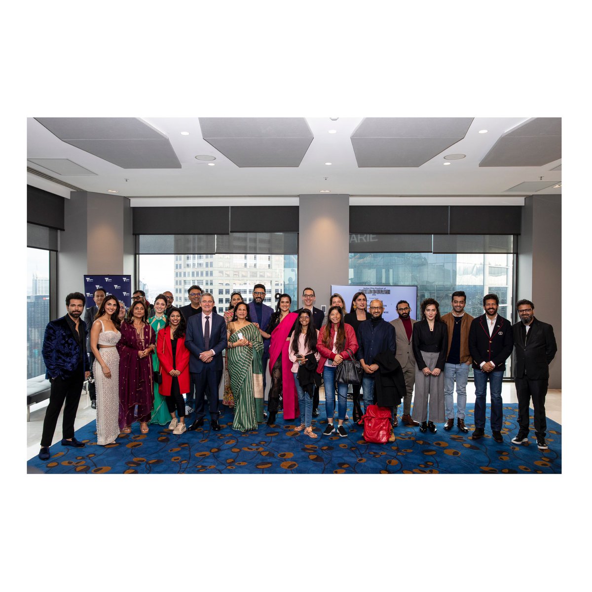 BachchanJrFC's tweet photo. The  press launch of Indian film festival of Melbourne 2022✨ 
@IFFMelb @juniorbachchan 💚

#IFFM2022 #AbhishekBachchan https://t.co/hCzgbJavnH