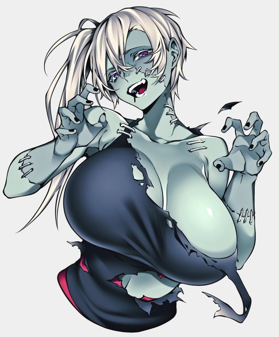 「breasts zombie」 illustration images(Latest)