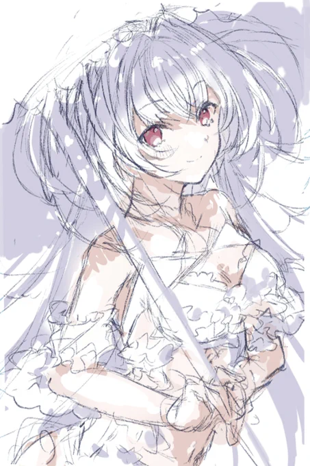 プーリンのラフ描いてたけど進めようか迷うところ 明日考える 