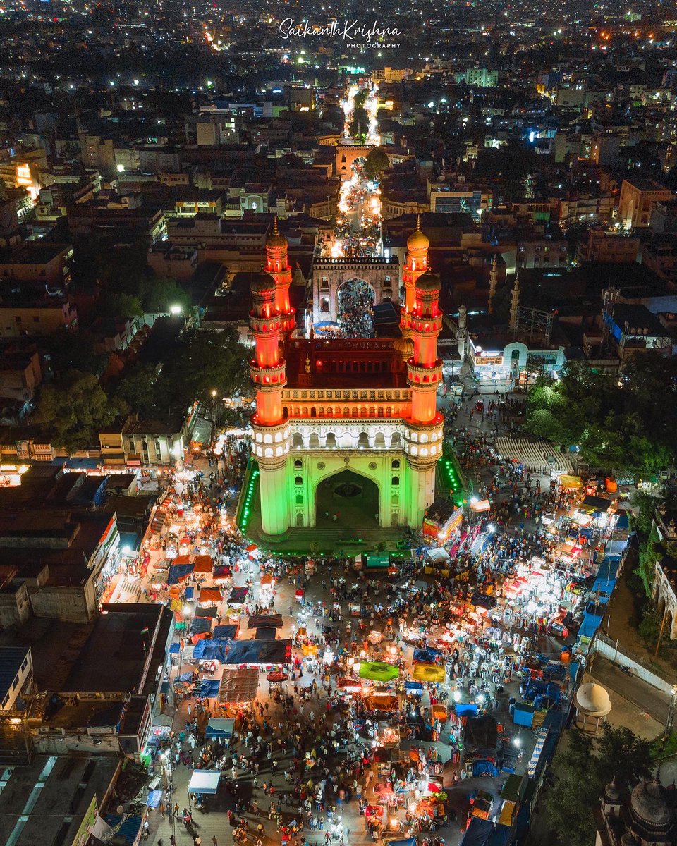 iamsaikanth's tweet photo. Charminar, Hyderabad.

The historical monument Charminar in Hyderabad is illuminated with tricolour lights ahead of Independence Day.

@KTRTRS @KonathamDileep @tstdcofficial @HiHyderabad @HyderabadMojo @Hyderabad1st @NatGeoIndia @tripoto @DJIGlobal @GadwalvijayaTRS @asadowaisi https://t.co/tZHABDir0A