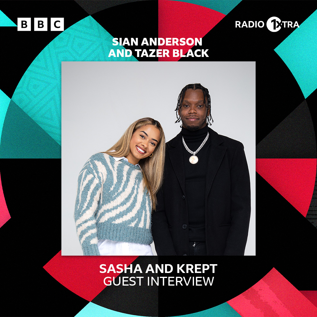1Xtra's tweet photo. Sasha Ellese and @kreptplaydirty join @SianAnderson and @TazerBlack to dicuss the success of @NalasBaby 👶

 Listen via @BBCSounds from 4pm:
https://t.co/zUpCzR5CD1 https://t.co/IiT3gHeAux