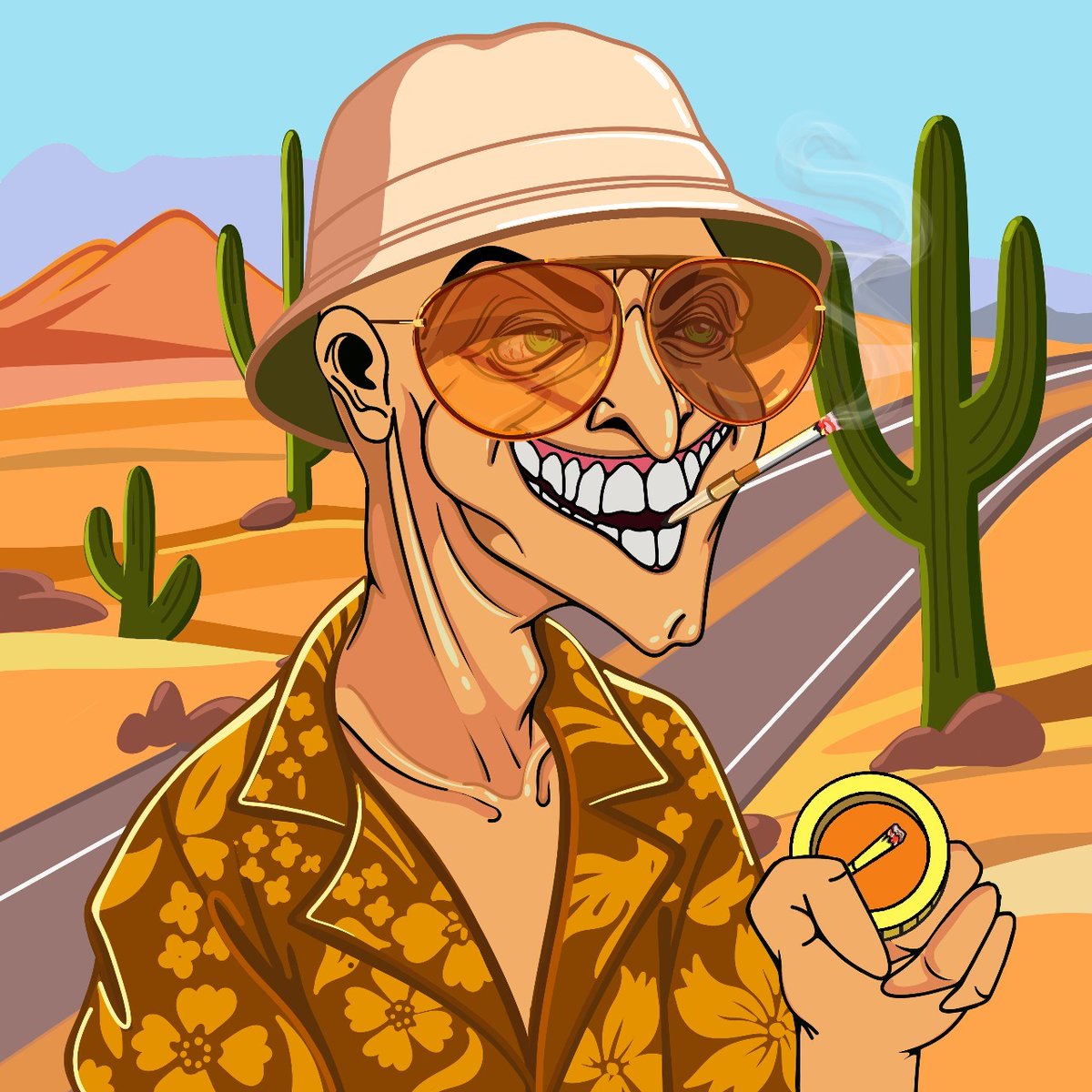 JointGoblins's tweet photo. @chartfu @frankdegods you need to check our derivative of Fear and Loathing in Las Vegas haha https://t.co/GLX8obeG17