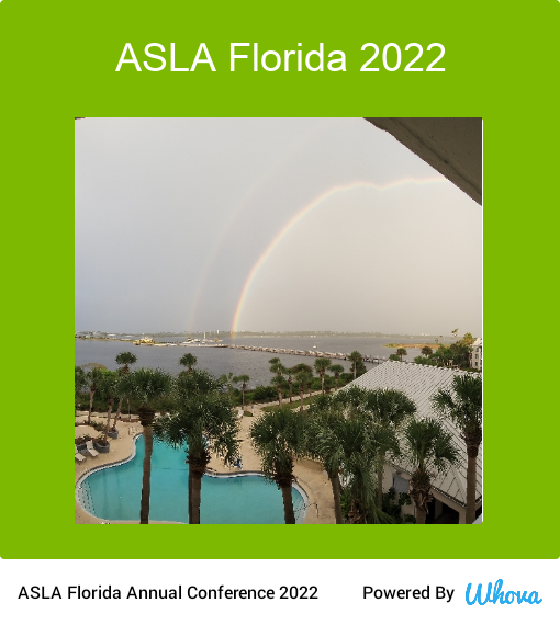 gkwladesign's tweet photo. Someone is smiling down on ASLA ❤️  Double 🌈  via Whova event app https://t.co/7rkWOlgjM0 https://t.co/QxOMmv5dsr
