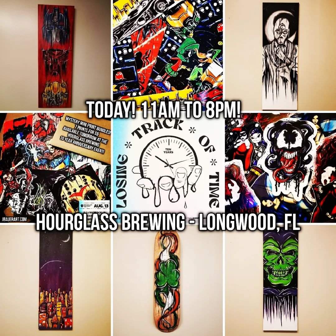 JBauerart's tweet photo. Morning Everyone!! Make sure to stop by @hourglassbrew today for their giant #tenyearanniversary event. There will be local #artists and #food vendors, #livemusic, and #beer!! Hope to see some familiar faces!
#JBauerart #art #artist #Hourglass #hourglassbrewing #yourbeer #fanart https://t.co/oIl4fjSqcY