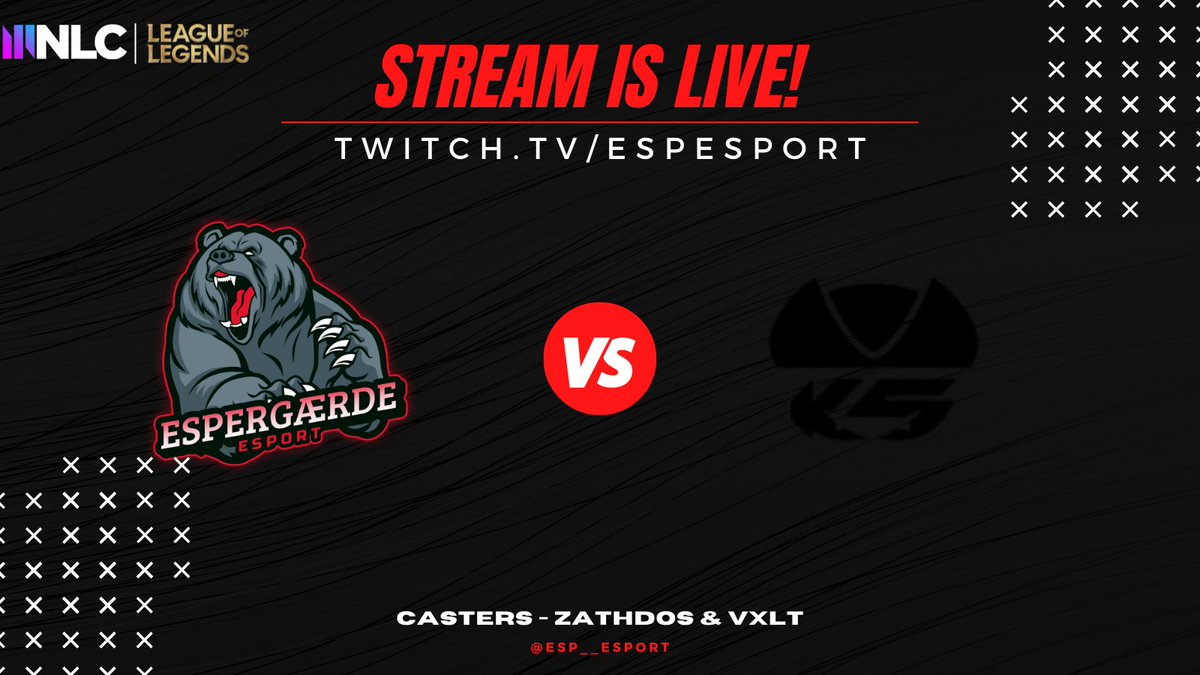 ESP__eSport's tweet photo. WE ARE LIVE!!!

📺 https://t.co/N4EQOK2AbU
🆚 @karolinerna 
🎤 @VXLTCasts &amp; @zathdos 

@NLClol #NLCDiv3 https://t.co/YdT5Y1m6U9