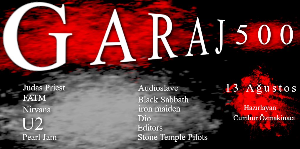 500. Bölüm 
Bugün saat 17.05'de TRT Radyo 3'de. 
#garajrock