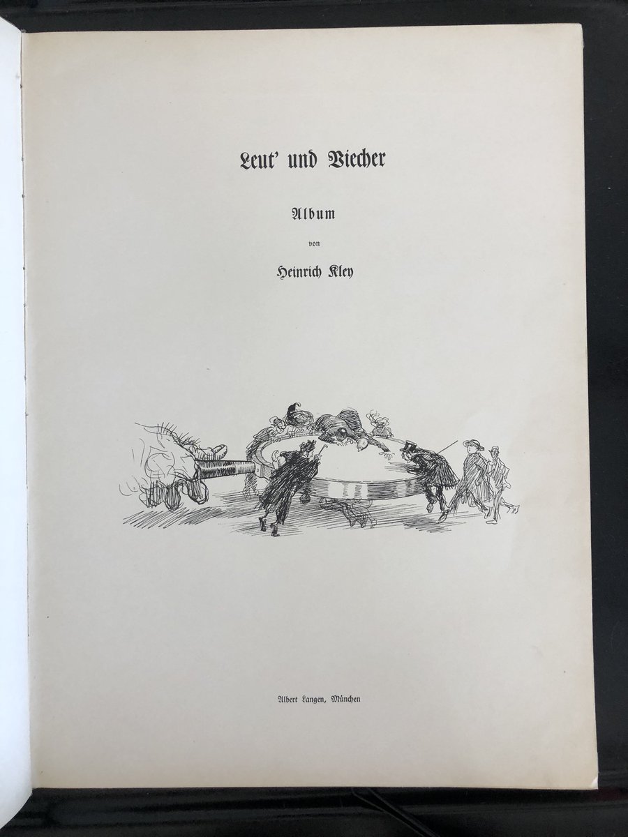 This 1907 Heinrich Kley album, is for sale. 29,5 x 39,5 cm. 64 pages. If `seriously' interested, and more information, please DM...