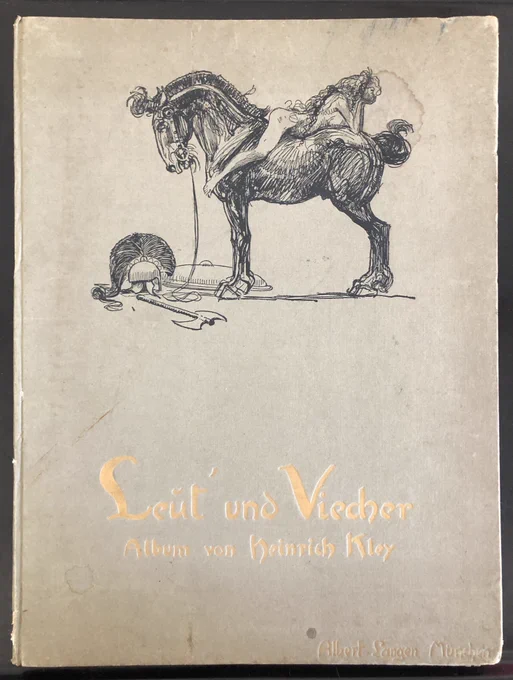 This 1907 Heinrich Kley album, is for sale. 29,5 x 39,5 cm. 64 pages. If `seriously' interested, and more information, please DM... 