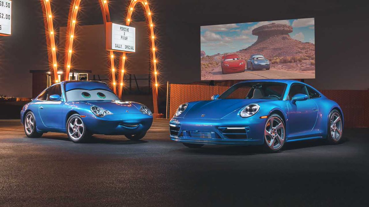 FormulaTurkiye's tweet photo. Porsche ve Pixar, 'Arabalar' filminin sevilen karakteri Sally'nin gerçeğini üretti!

Sadece 1 adet üretilen Porsche 911 Sally Special, 20 Ağustos'taki bir açık artırma etkinliğinde satılacak ve tüm geliri yardım kuruluşlarına bağışlanacak. https://t.co/58PYL4MVfS