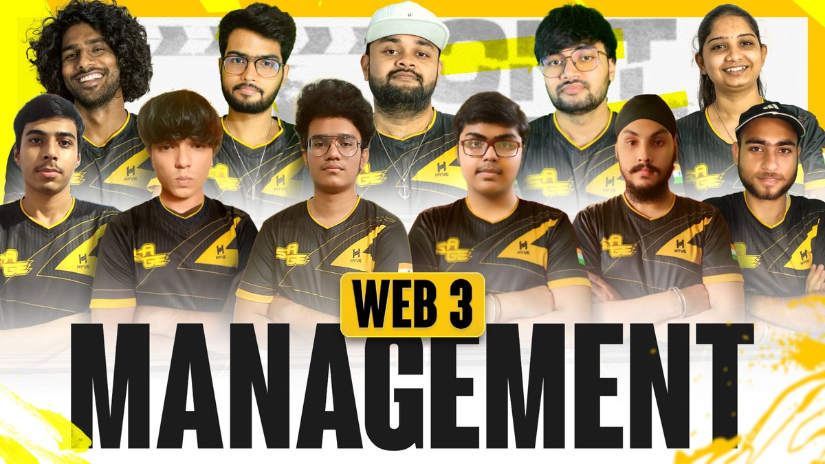 Sage_Dao's tweet photo. In order to effectively utilize Web 3 Space, SAGE is prepared to take a step.  We are introducing SAGE Web 3 Lead Management and the Web 3 Management Team.

Join SAGE Join the New Era of Gaming. 
#Sageesports #Web3 #NFT #web3india #team #Management https://t.co/ZlZfV6ffjT