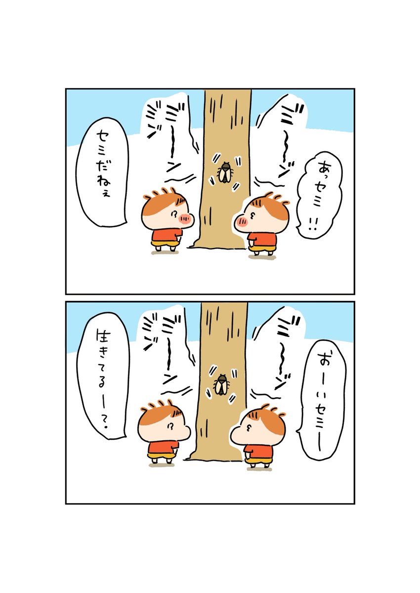 おーい!セミー!👶👶
⚠️虫のイラスト有り 