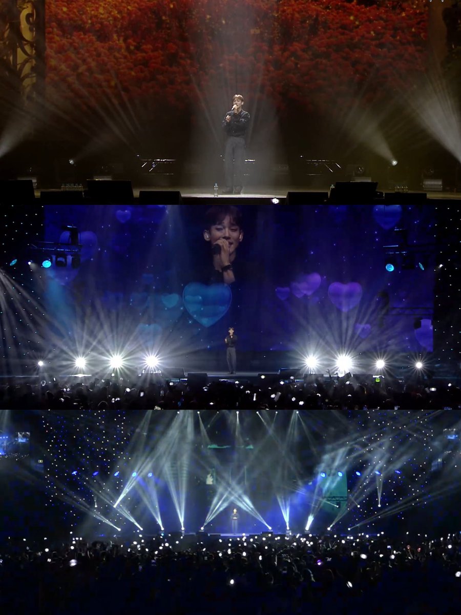 kokokbop's tweet photo. CHEN’s beautiful crowd and beautiful stage tonight! He deserves everythingg! ✨ https://t.co/bI9aZnenZm