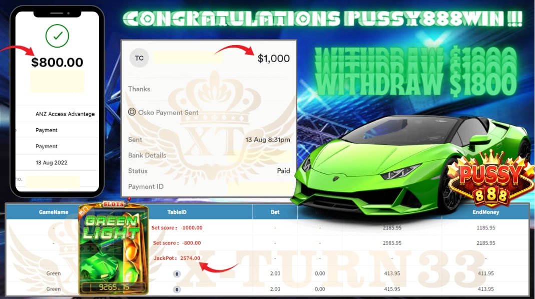 Xturn33's tweet photo. Congratulation To Player Get "JACKPOT" ❗️❗️❗️

🎮Product : PUSSY888 
🎰Game Tips : GREEN LIGHT
💵Withdraw :  AUD  1800

► Player Deposit AUD 30+3.88🧧 
► Player Make Withdraw AUD 1800

Lowest Offers In Market  
Low Bonus Low Risk High Return

Find Us On
https://t.co/0Sx6INttad https://t.co/Mqm5tkQqui