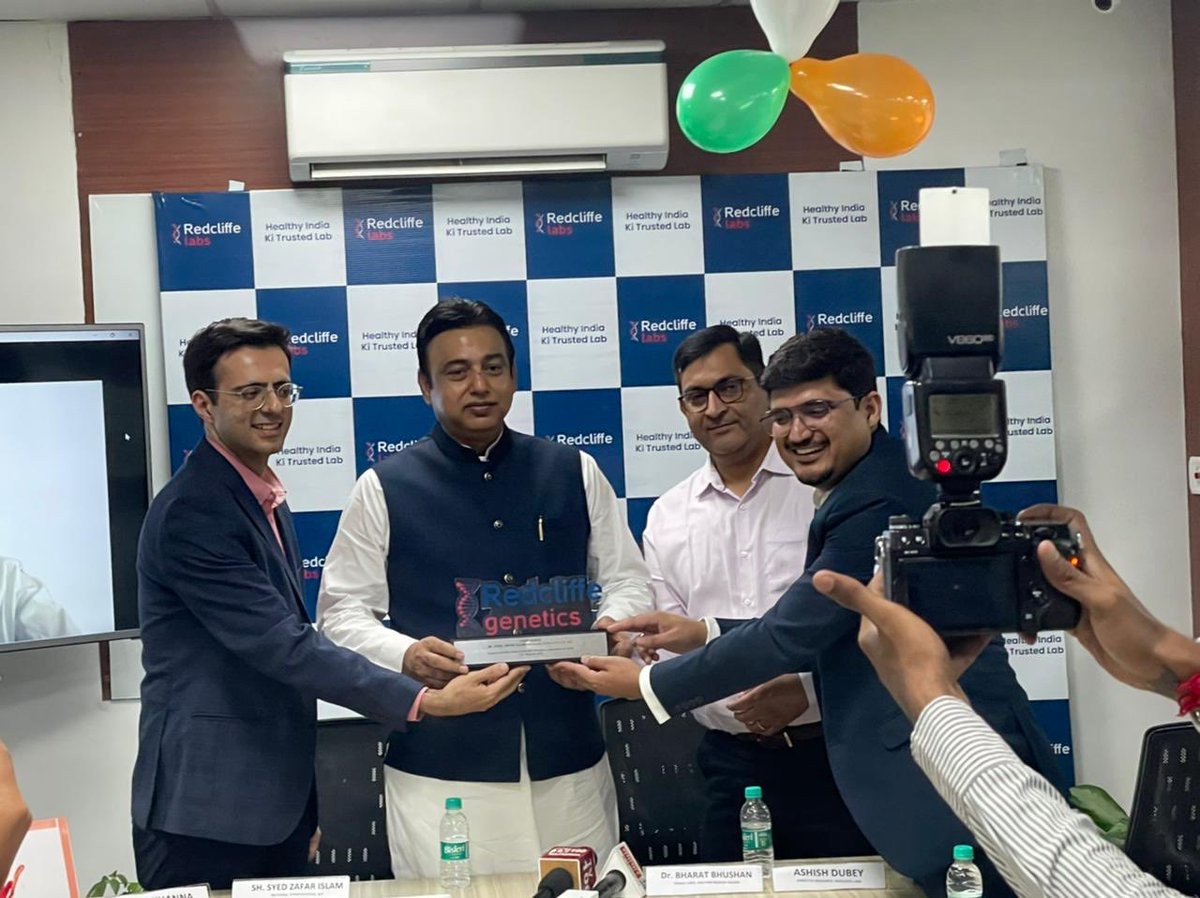 syedzafarBJP's tweet photo. Genetic sequencing is vital to deal with rare disease but affordability ws a big concern.Redcliffe Labs deserved 2b complimented 4 the launch of high-tech Genetics Lab in Noida. Ths wl benefit mio of people at an aff’ble price. Govt may consider und Ayushman bh ⁦@PMOIndia⁩ https://t.co/eLYhUbgjMB
