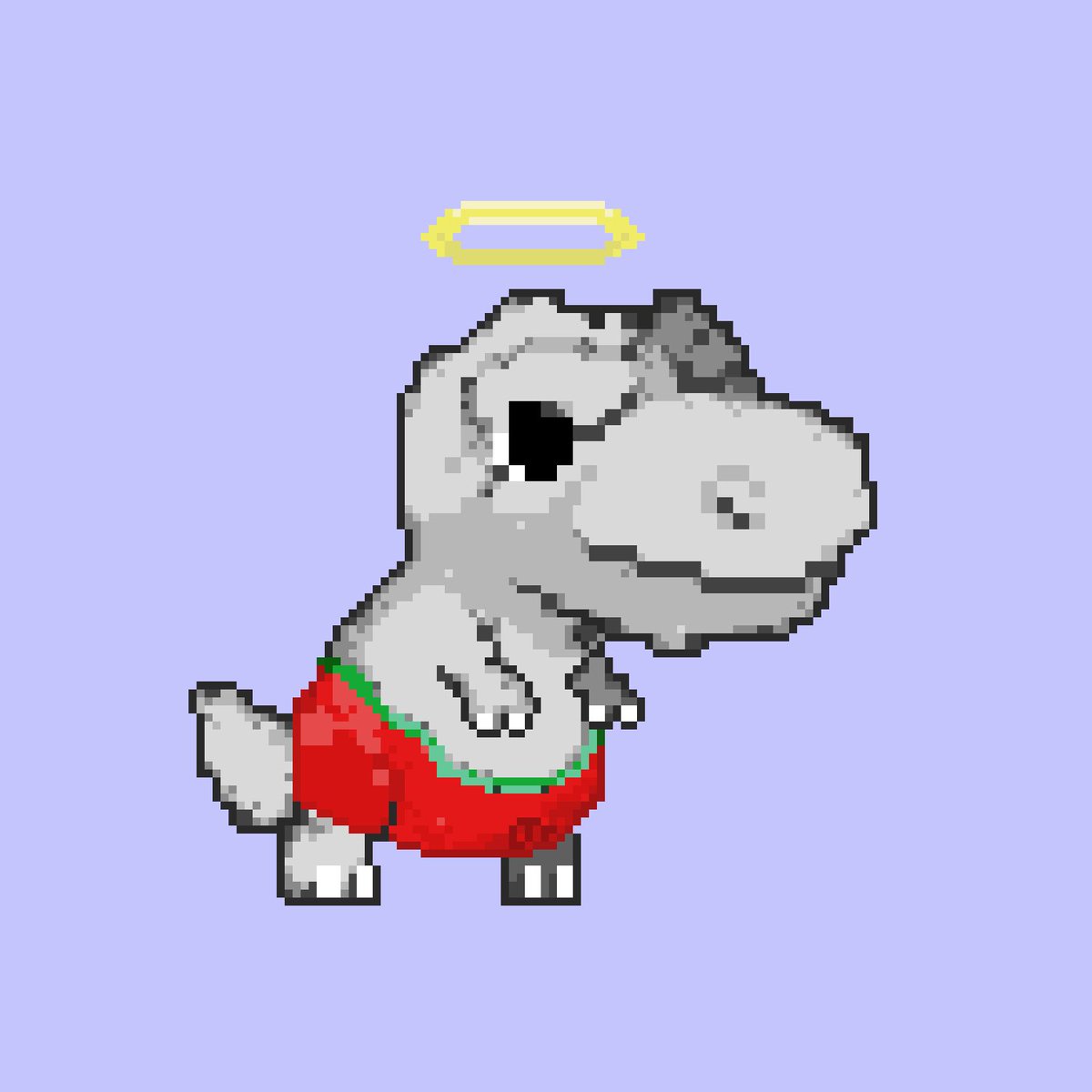 ShortHandEF's tweet photo. Ashamed of my behavior, couldn't find my #nft pants 🥺 But now it's all right, pants on my big ass 🦖😎 https://t.co/W6bdENlxab