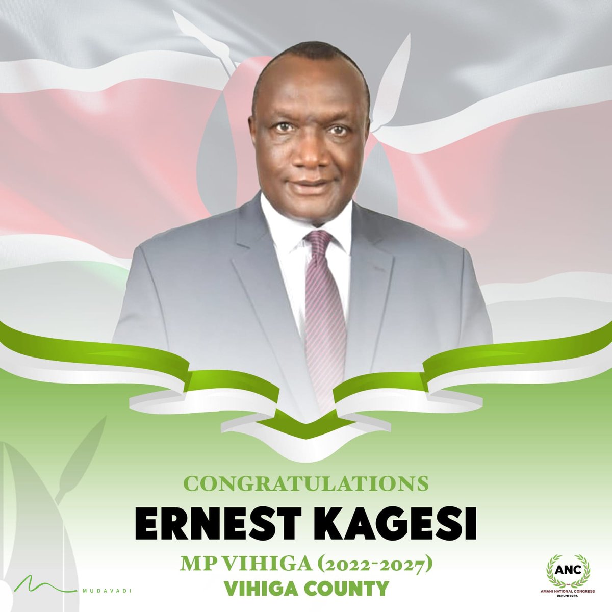 ProgressKN's tweet photo. Congratulations to @Hon_Kagesi for coming out victorious and recapturing the Vihiga Constituency, Vihiga County Member of Parliament Seat. 

The electorate clearly have faith in your leadership. https://t.co/54riInwVeV
