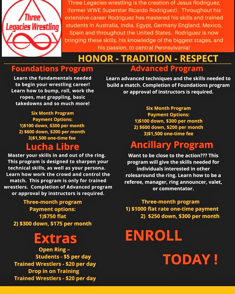 3Legacies's tweet photo. School Opens first week of September! Enroll Now!
Facebook: Three Legacies Wrestling
Instagram: 3LWrestling
RT
134 S. Centerville Rd
Lancaster,PA 17603 https://t.co/OzEHPvifxx