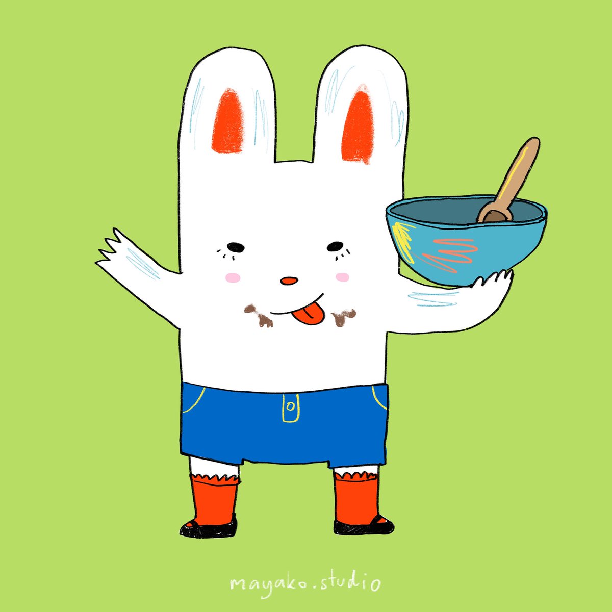 mayako_studio's tweet photo. Hi,I’m Nani nice to meet you💖
I love all kind of dessert(♡ ゚ ▽ ゚ ♡)/🍰🍨

#characterdesign#art#artwork#peocreate#bunnyrabbit #dessert #cuteillustration #illustration #procreateart https://t.co/m1cJ0lxj8k