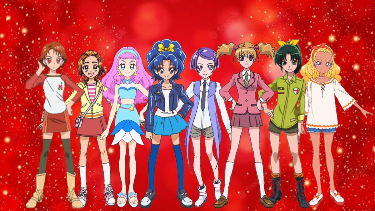 carachan2001's tweet photo. Precure Go Cheerful Crew ❤️ Members! (PART 2)
Rin Natsuki/Cure Rouge
Laura Lamer/Cure Lamer
Saki Hyuuga/Cure Bloom
#precure #prettycure #glitterforce #precureallstars #curelamer #curebloom #curerouge https://t.co/kzsM5cRWA2