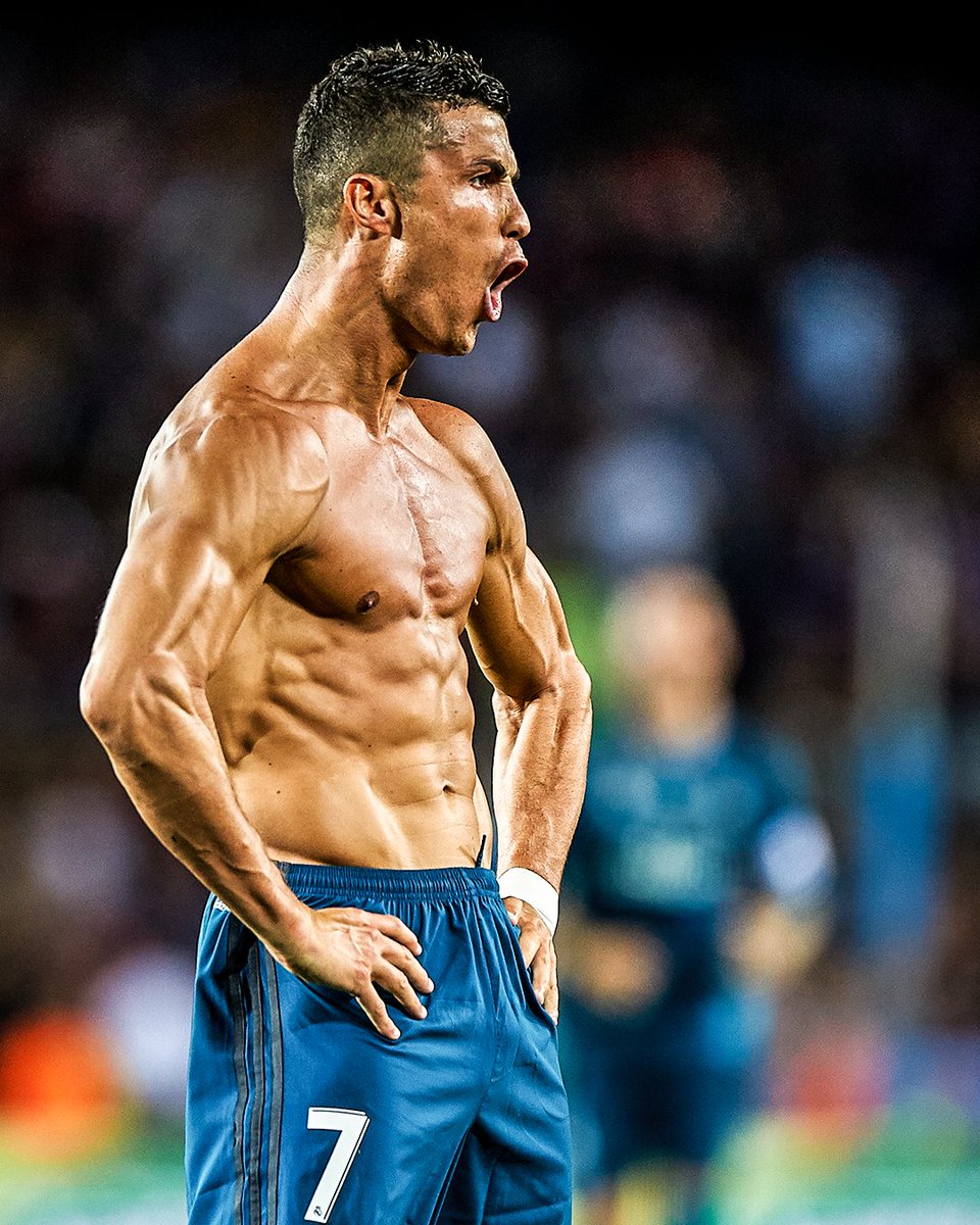 brfootball's tweet photo. It's been five years since Cristiano Ronaldo scored a stunner in the Spanish Super Cup then reminded the Camp Nou his name 😤 https://t.co/K790QgN8fB