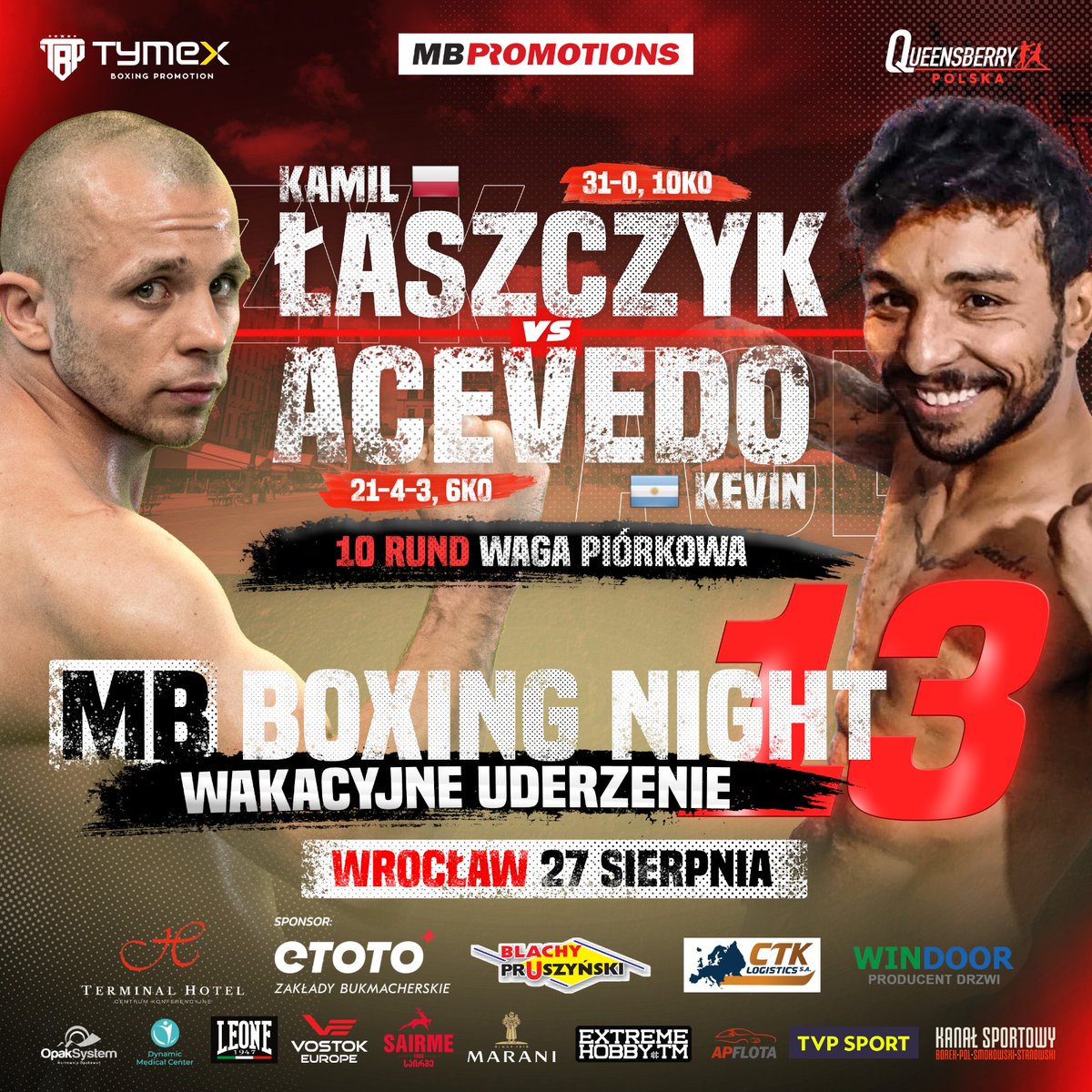 promotions_mb's tweet photo. Szczurek przed kolejnym wyzwaniem na MB Boxing Night 13! 💥
🇵🇱Kamil Łaszczyk 🆚 Kevin Acevedo 🇦🇷
💥 10 rund, waga piórkowa
#mbboxingnight #mbpromotions https://t.co/V2VwW5hIJp