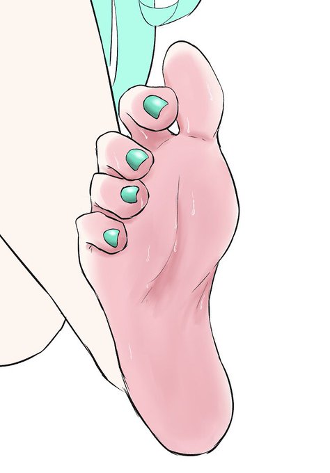足裏だけ塗ってた🥰 