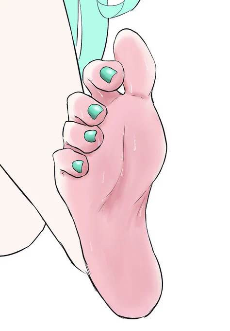 足裏だけ塗ってた🥰 