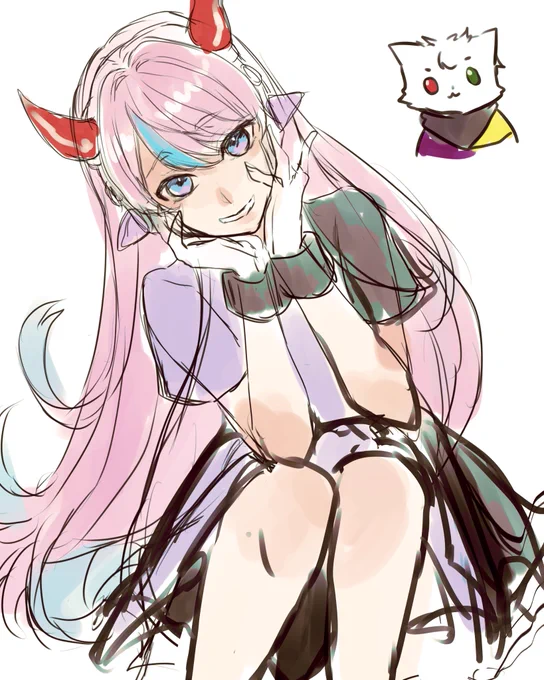 ラフ段階がいっちゃん可愛いまであるよ。。 