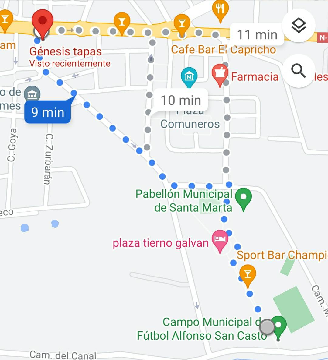 🍻 OCIO | Te proponemos un patrocinadores para la previa y/o el post partido de hoy.  Situado muy cerca del campo:

➡️ Génesis Bar y Tapas. Ctra. Madrid 52 (Avenida principal de Santa Marta). A 9 min andando del Alfonso San Casto.

🤝🏻 ¡Devolvámosle su confianza!