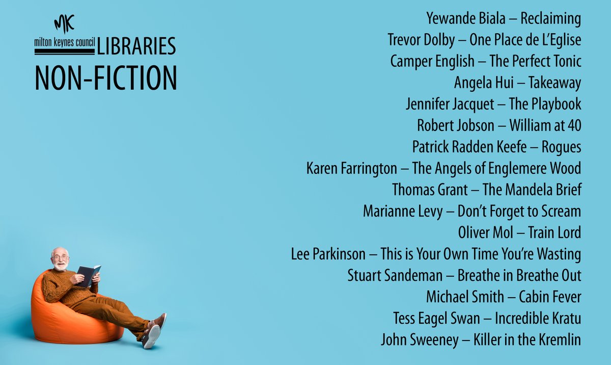 MKLibraries's tweet photo. New #nonfiction #books for you to enjoy - why not try a little #Reclaiming by @yewande_biala or a #Takeaway by @angela_hui or maybe #DontForgetToScream by @MarianneLevy. So many great titles to choose from ... https://t.co/5etvxcHxDl https://t.co/ngUJc580ib