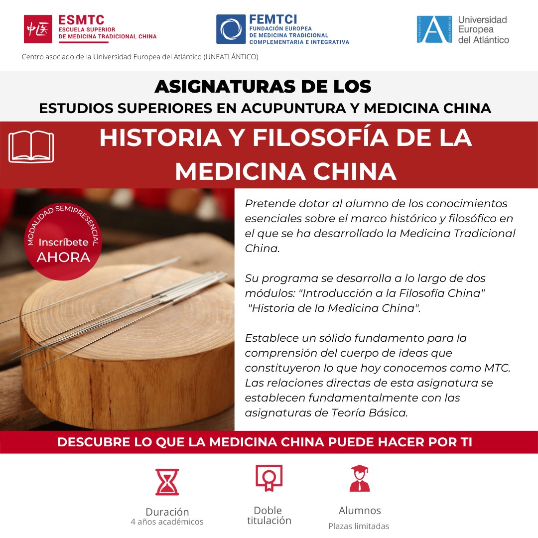 escuelaMTC's tweet photo. 📚Conoce las asignaturas de los Estudios Superiores en Acupuntura y Medicina China.
#TerapiasNaturales #AmalteaCalidad #MTCI #MTC #Medicina #Salud #Terapia #TerapiaNatural #Bienestar #MedicinaChina #Terapeuta #Naturopatía #Fitoterapia #Acupuntura #ESMTC https://t.co/l1YgrfmA86