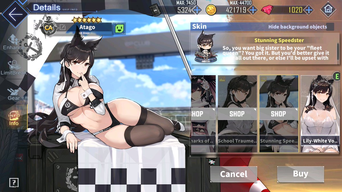 Mystsic's tweet photo. Wish this skin would come back now that I have gems :,)
#AzurLane4thAnniv 

Picture : Best Waifu Onee-san https://t.co/IrsTnLedRh
