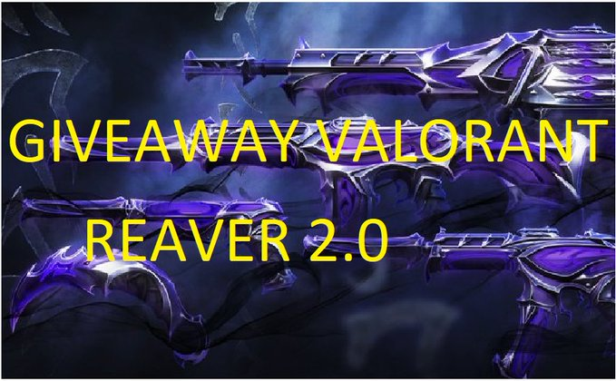 bityy1234's tweet photo. VALORANT REAVER 2.0 GIVEAWAY 🔥

✅ LIKE &amp; RETWEET
✅ TAG A FRIEND
✅ FOLLOW https://t.co/0hviO9CFTD