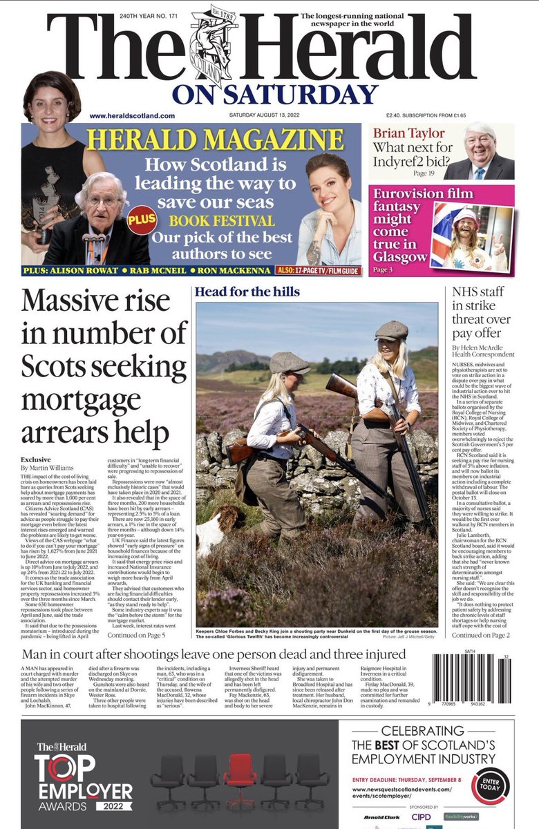 🧵📈📊 Thread on the data behind this morning’s <a href="/heraldscotland/">The Herald</a> splash on soaring demand for advice from people struggling to pay their mortgage. (1/6)